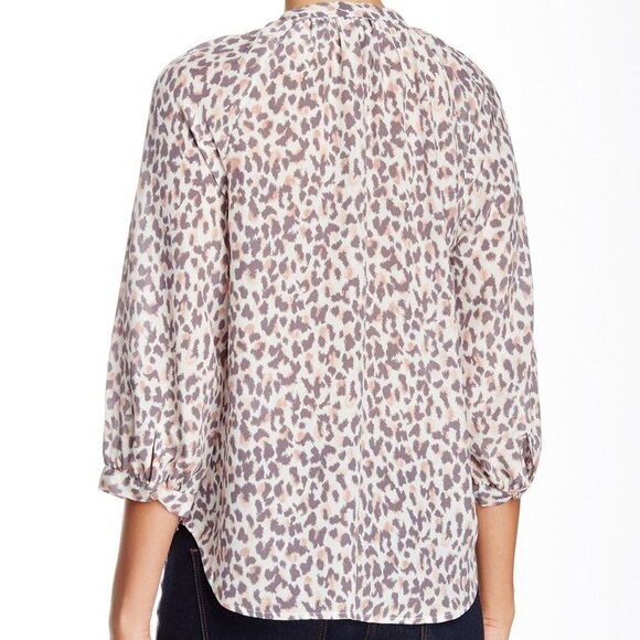 Joie madera animal print silk blouse - Picture 6 of 7
